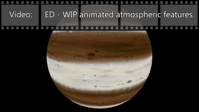 gas giant atmosphere animation WIP video